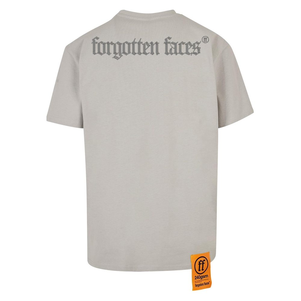 Forgotten Faces - Diamond Skull Oversize Mens Tshirt - Grey